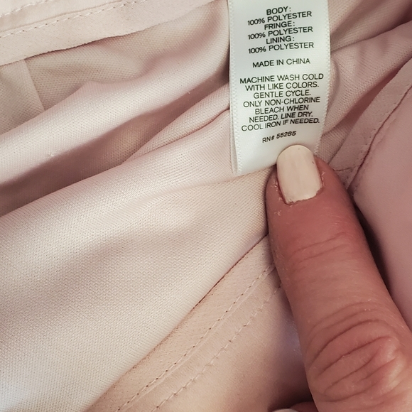 Express pink fringed mini skirt - Picture 6 of 6